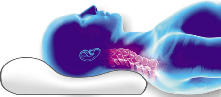 ხერხემლის განთავსება ორთოპედიულ ბალიშზე